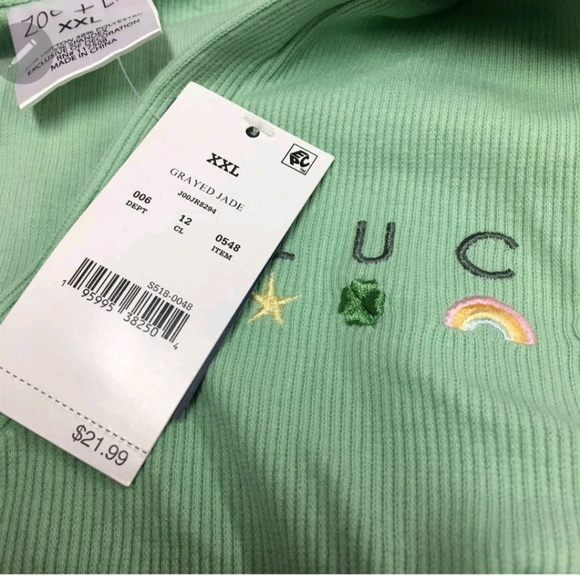 NWT Women's St. Patrick's Day Lucky Icons Graphic Polo Short Dress Green XL - Picture 3 of 3